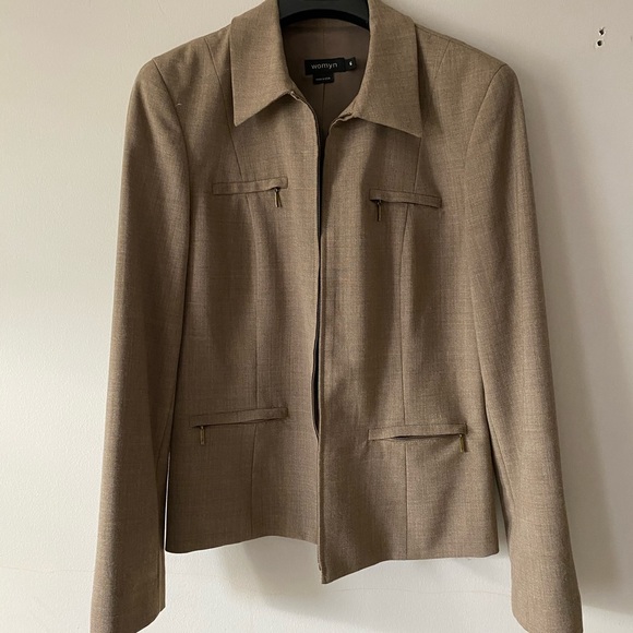 Womyn Zip up Blazer - Picture 1 of 4